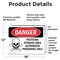 Signmission Pesticide Storage Area Danger Sign, Vinyl Decal, 18in W x 12in L, 2PK OS-2PACK-DS-D-1218-L-1524 - alternate 7